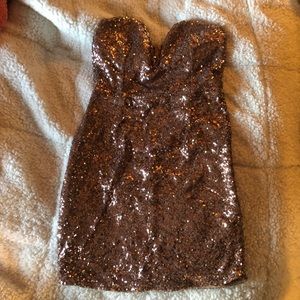 Windsor Rose Gold Sequin Dress